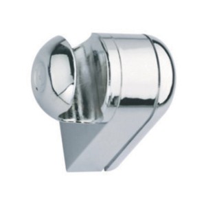 Supporto doccia cromato per accessori doccia.
