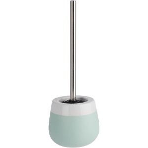 Wenko Set WC Malta in bianco menta con spazzola in silicone e porta scopino in ceramica.