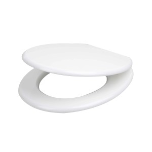 Tavoletta WC ovale in mdf bianco