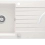 Lavello 1 vasca gocciolatoio Idrostile Martí rubinetto 440x160 mm Alabastro
