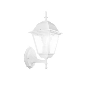 Applique da esterno t.b.t. bianca in stile lanterna classica.