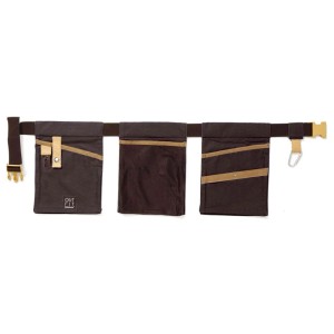 Cintura attrezzata 3 tasche Verdemax Tamerice antracite one size