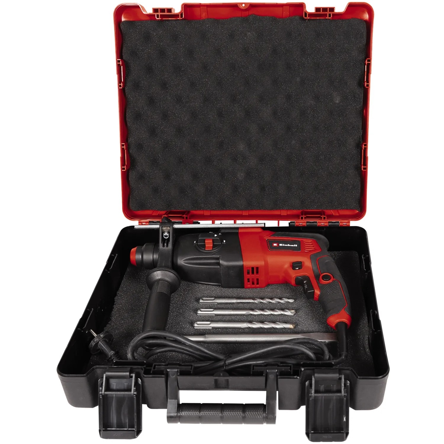 Martello perforatore Einhell TC-RH 620 4F Kit in valigetta con accessori.