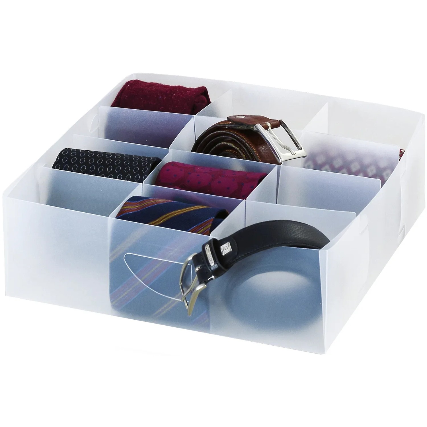 Evelots Set 4 Organizzatori A Nido D'Ape Per Cassetti - Divisori Regolabili Per Biancheria Intima, Calze, Sciarpe E Accessori (112 Scomparti, 30x40 Cm)