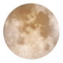 Plafoniera LED Moonika bianca di Reality con design a luna, adatta per bagno e soggiorno.