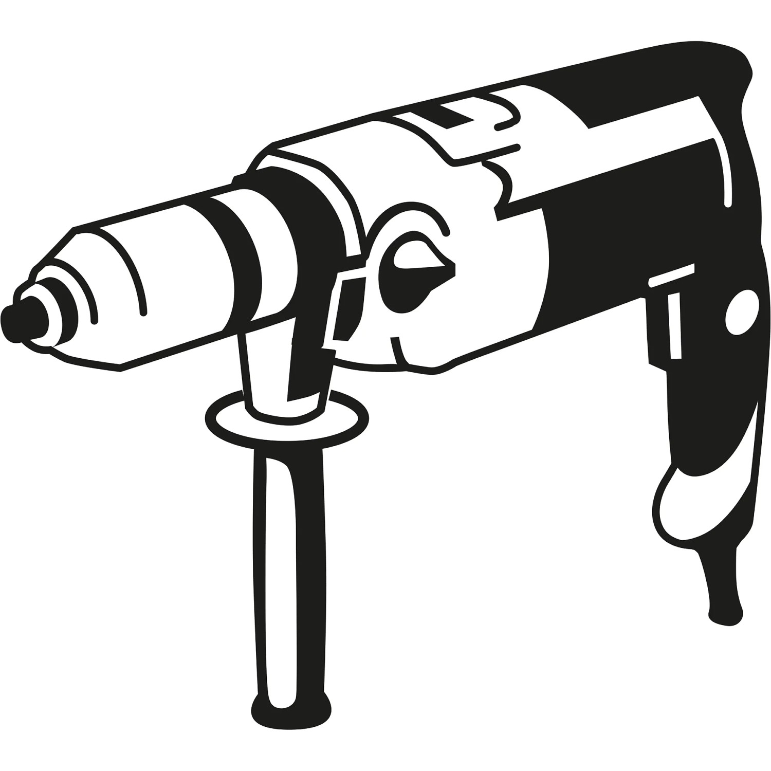 Illustrazione in bianco e nero di un trapano Bosch Expert Hard Ceramic Mixed Drill Bit Set Hex-9.