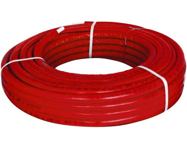 Tubo multistrato Ø 20 mm in rotolo da 50 m con guaina rossa