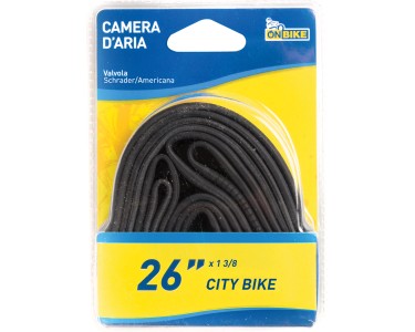 Camera Aria Fincci 26" Schrader 48mm - Per Mountain Bike E Ibride - Gomma Butilica - 1.75-2.125 Pollici - Foto 2