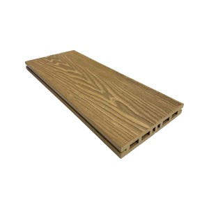 Piastrelle da esterno doga WPC WOOD double face miele 161x2000 mm