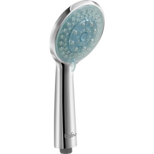 Soffione doccia baliv HBR-105.40 cromato con testa blu e ugelli anticalcare.