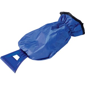 Raschiaghiaccio LUX blu con guanto per auto senza ghiaccio e mani calde.
