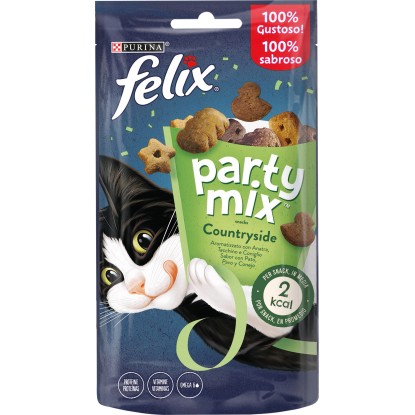 Cibo secco per gatti Felix Snack Countryside Mix Anatra, Tacchino e Coniglio