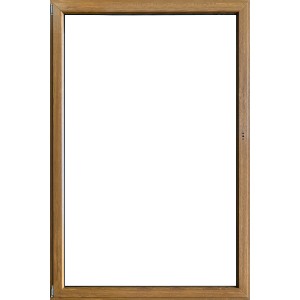 Telaio per finestra in PVC effetto legno per OBI. Finestre per nuove costruzioni e ristrutturazioni.
