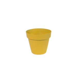 Vaso plastica riciclata Ø 20 cm ocra chiaro