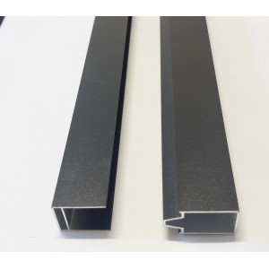 Fascia superiore e inferiore in PWC per pannello nero
