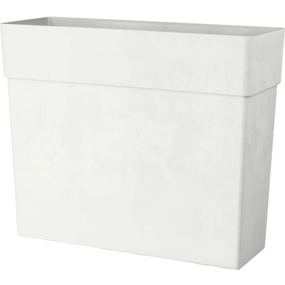 Fioriera da esterno Deroma Like materiale sintetico bianco 65x78x29,5 cm