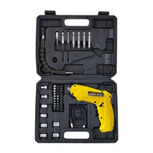 Avvitatore a batteria multiuso kit 46 accessori con valigetta