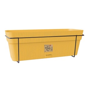 Set balcone Stefanplast Ethica Plastica riciclata Giallo Senape 50 cm