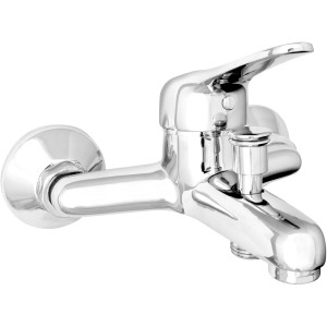 Miscelatore per vasca t.b.t. cromato lucido per montaggio a parete.
