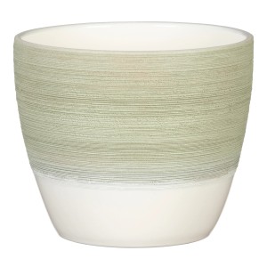Scheurich vaso decorativo 950, Ø 11cm, verde chiaro. Vaso in ceramica per interni, con superficie strutturata.