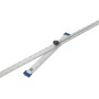 LUX Squadra per edilizia a T Comfort, goniometro regolabile in alluminio, lunghezza 120cm.