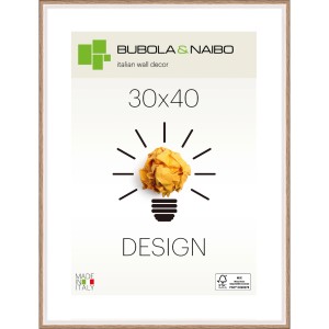 Cornice in legno di rovere Unika 30x40 cm, certificata FSC, per foto e immagini.