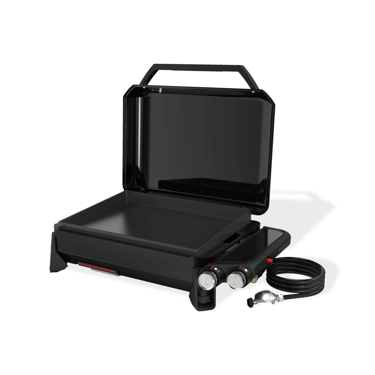 Piastra a gas Weber 2 bruciatori nero portatile_2