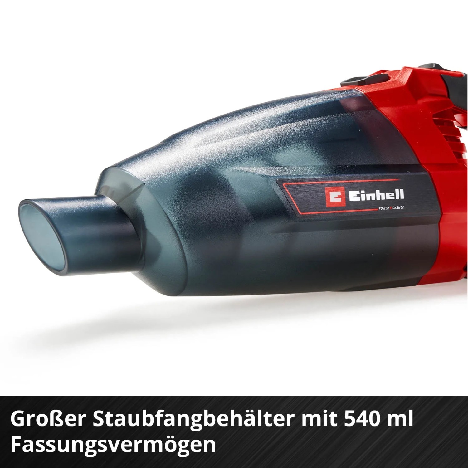 Einhell Power X-Change TE-VC 18 Li Solo aspirapolvere a batteria con contenitore polvere trasparente.