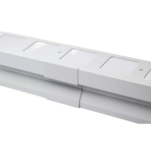 Profilo per piastrelle t.b.t. bianco, vista dettagliata.