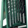 Bosch Mini-X-Line Mixed Set, 15 pezzi, con punte da trapano e inserti in scatola di plastica verde.