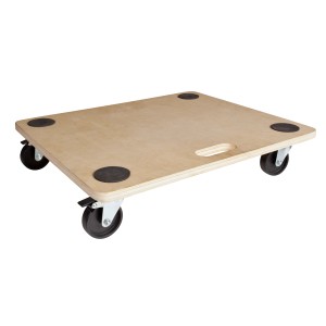 Tavola di trasporto rettangolare TE-200 B con 4 ruote e maniglia per carichi fino a 200 kg.