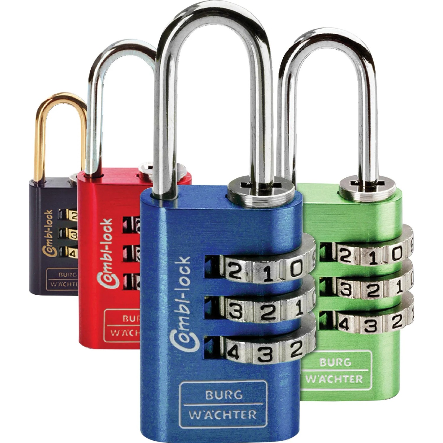 Lucchetto a combinazione Burg Wächter Combi Lock Fun 88 30 Alu in vari colori.
