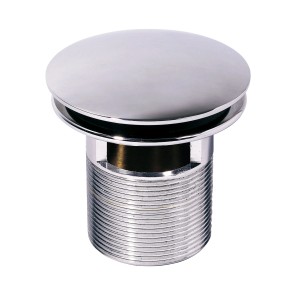 Sifone per doccia cromato, dettaglio.