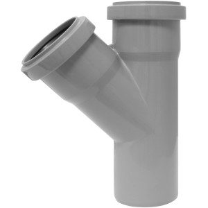 Sistema di scarico HT Marley grigio, raccordo semplice 67° DN 110/110.