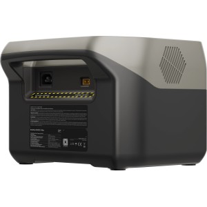 EcoFlow River 2 Max Power Station, 512Wh, vista posteriore con porte.