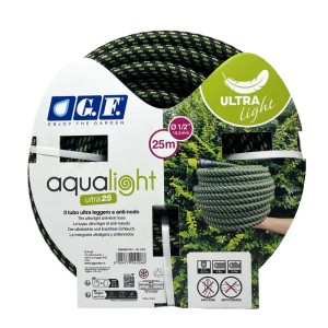 Tubo irrigazione retinato G.F. Aqualight Ultra 25 m x Ø 12,5 mm Grigio