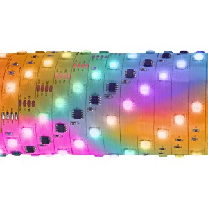 Strisce LED flessibili con cambio colore per illuminazione d'atmosfera.