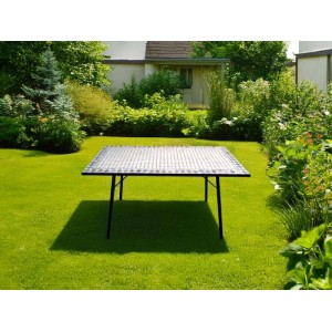 Tavolo da giardino in ferro 76x150x90 cm