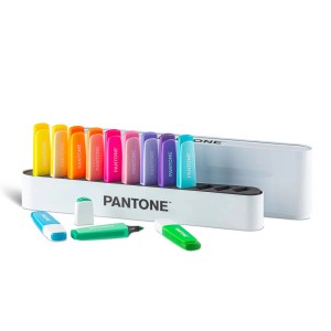 Set di penne Pantone in vari colori, ideale per ufficio e scuola.