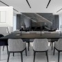 Placca e comando t.b.t. bianca per design d'interni moderno.