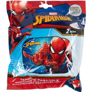 Parasole auto Spiderman, 2 pezzi, per interni auto. Accessorio per bambini.