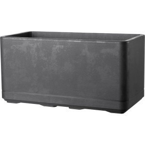 Fioriera Deroma Cosmo antracite, 78 cm di larghezza, per interni ed esterni.