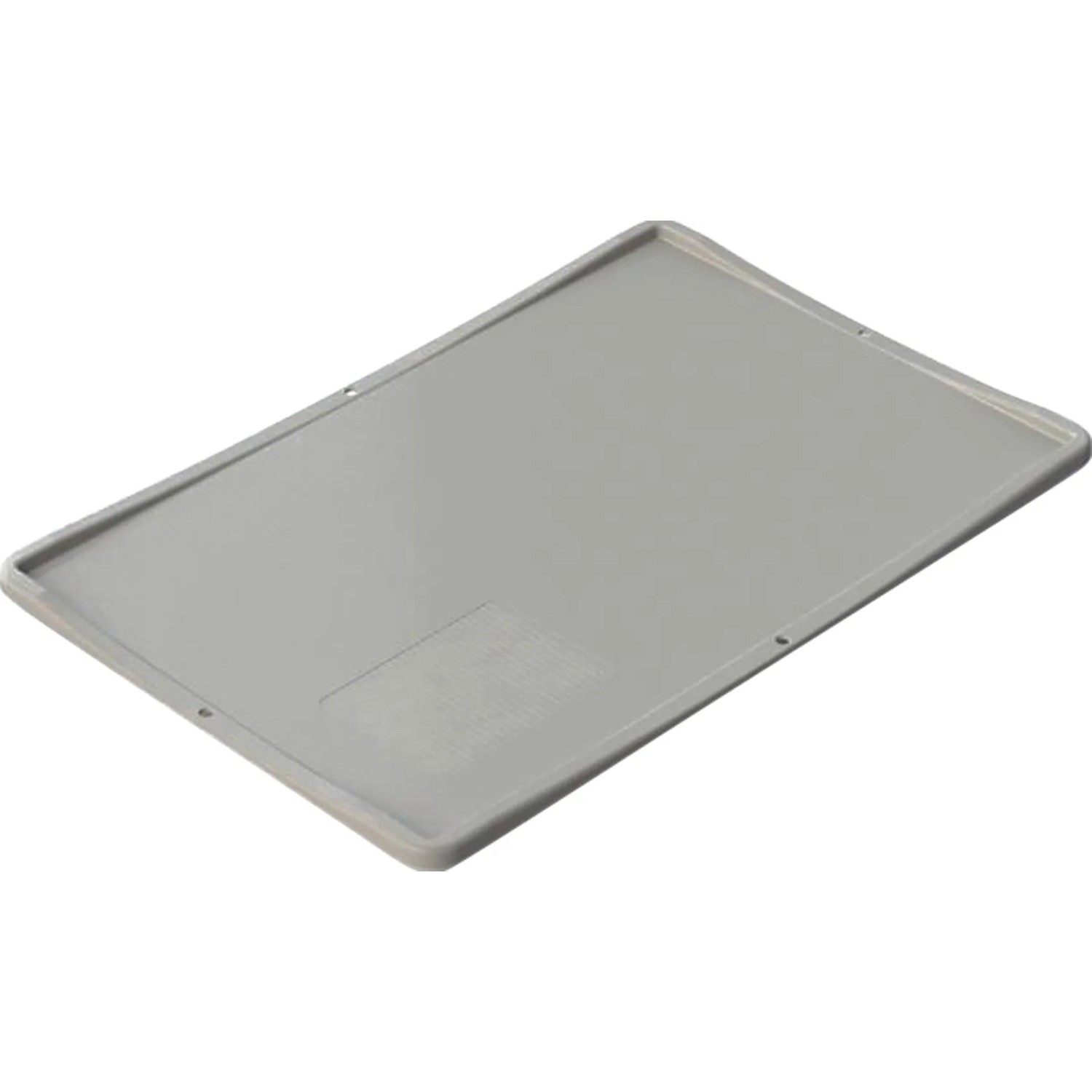 Coperchio grigio per box Eurobox-System 60x40 cm, adatto e impilabile per una conservazione senza polvere.