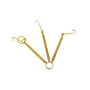 Ganci per quadri t.b.t. dorati per un design flessibile della parete.