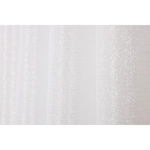 Tenda/pannello t.b.t. bianca e trasparente con una leggera lucentezza.