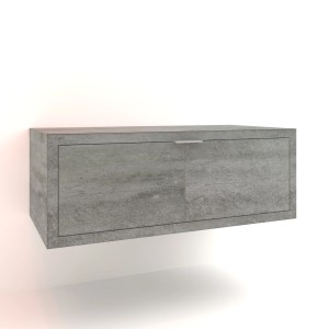 Mobile bagno sospeso grigio per arredamento bagno