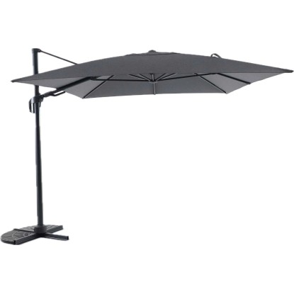 Ombrellone da giardino a palo decentrato Bonbeach 300x400 cm beige