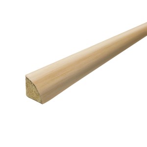 Listello angolare Ripiani in legno chiaro non trattato.