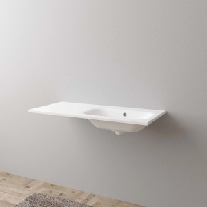 Lavabo bianco t.b.t. della categoria Lavandini, montato a parete.