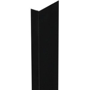 Profilo angolare asimmetrico Arcansas in PVC nero, 40x10x2600 mm.